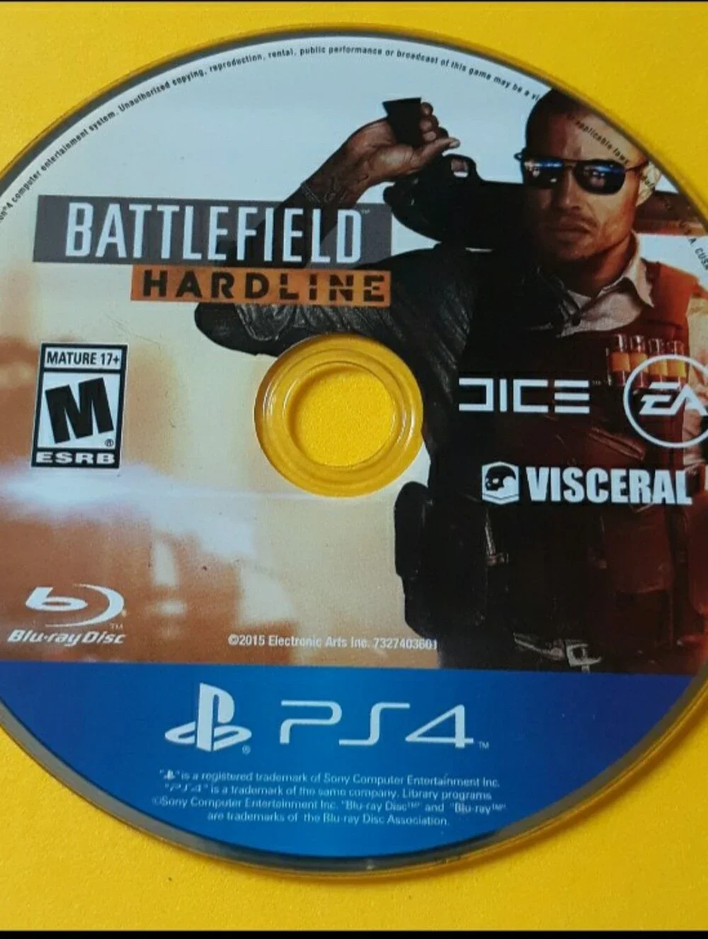 Sony Battlefield Hardline PS4 Disc – Blue and Yellow Artwork